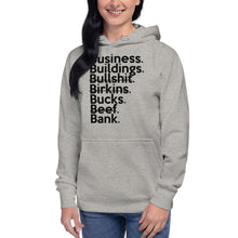 Load image into Gallery viewer, Business Over Bullsh*t (Unisex Hoodie)