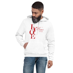 LV Wear Red Label LOVE Unisex hoodie